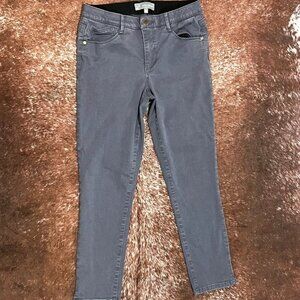 Wit & Wisdom Ab Solution Skinny Pants Gray Stretch Denim Size 6 Flaw